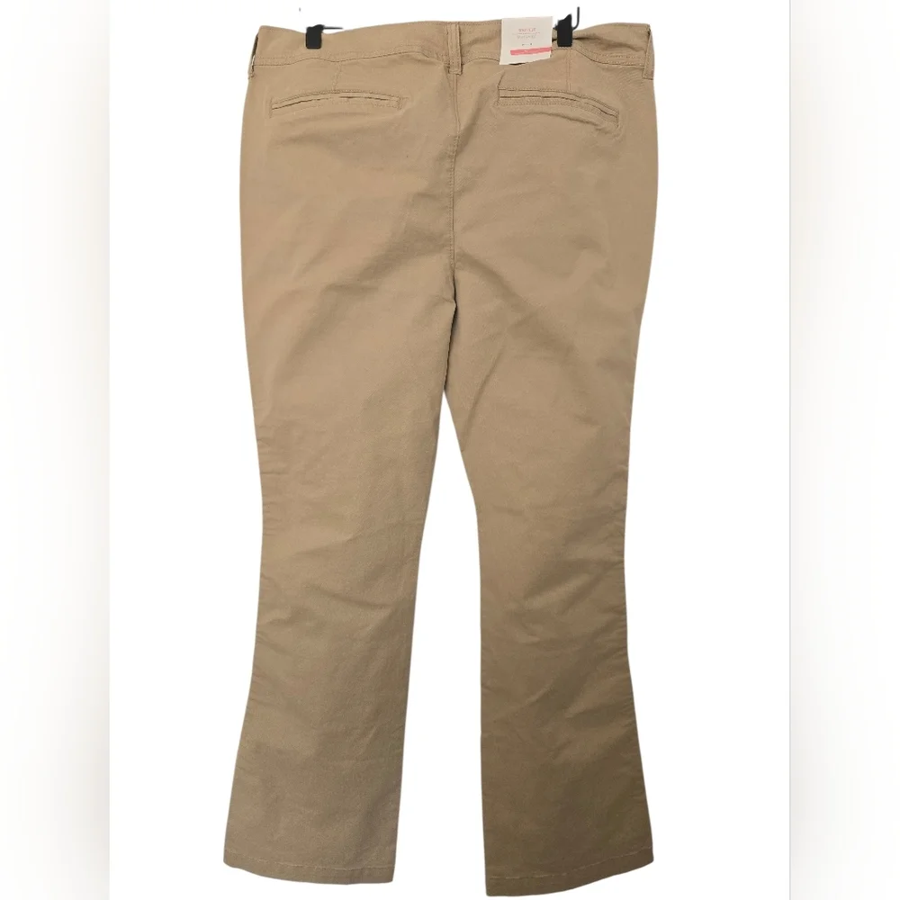 NWT Old Navy Tan Straight-Leg Pants Size 14 - Picture 5 of 6